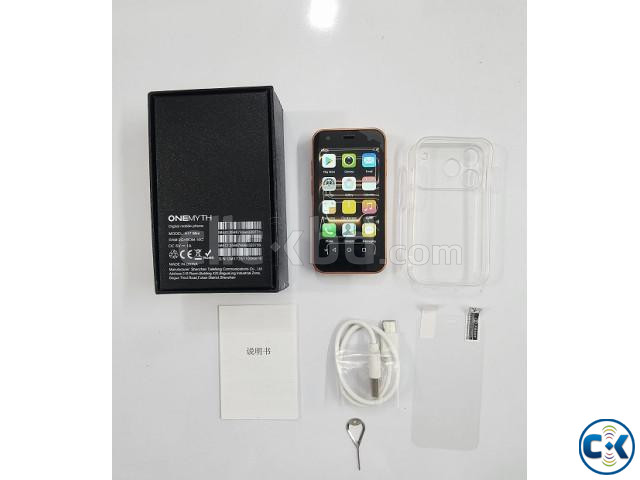 ONEMath A17 Mini Android Phone Wifi Playstore - Orange large image 1