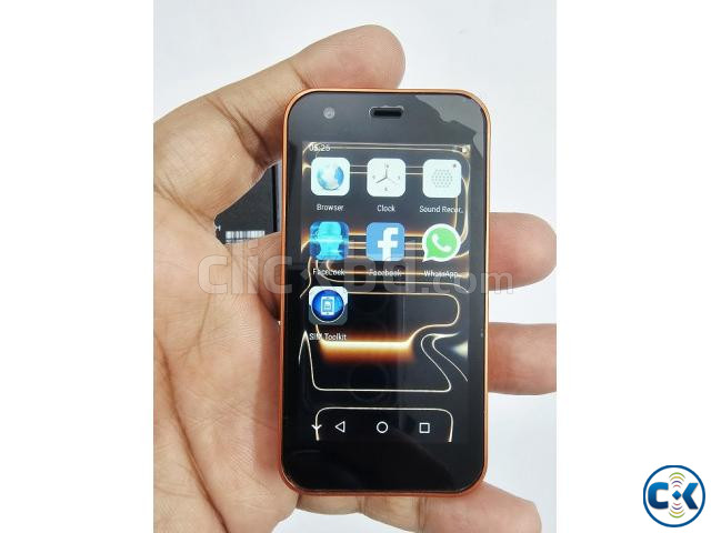 ONEMath A17 Mini Android Phone Wifi Playstore - Orange large image 3