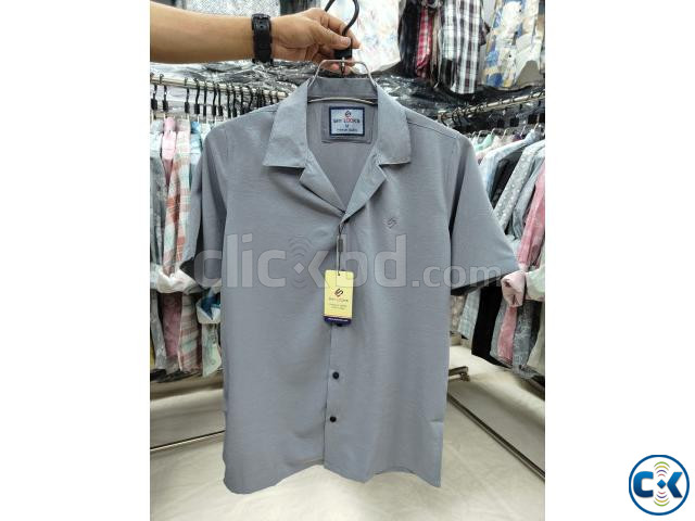 Fashionable casual half-sleeve shirt for men large image 4