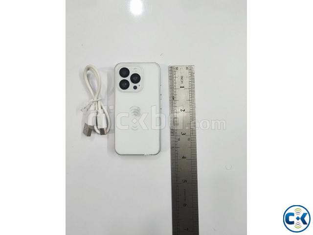 15 Pro Max Mini Smartphone Dual Sim White large image 1
