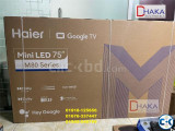 Haier 75 inch H75M80FUX Mini LED 4K Google TV Official