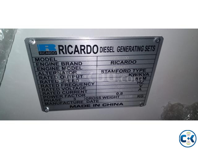 125KVA Ricardo Diesel Generator Price in Bangladesh large image 1
