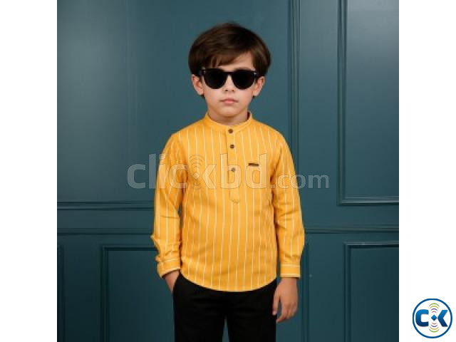 Boys Premium Striped Cotton Katua large image 2