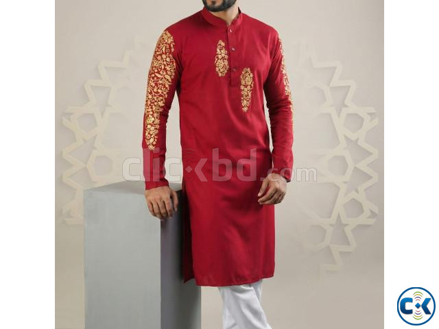 Elegant White Panjabi for Men large image 1