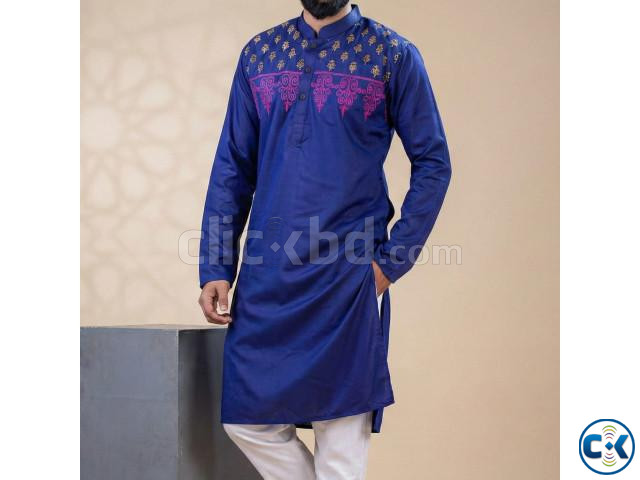 Elegant White Panjabi for Men large image 2