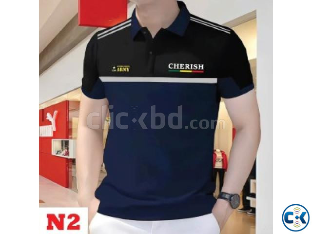 Cotton Polo Shirt For Men s large image 2