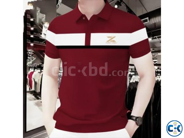 Cotton Polo Shirt For Men s large image 2