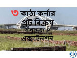 ৩ কাঠা কর্নার প্লট বিক্রয় বসুন্ধরা P এক্সটেনশন মালিকানা