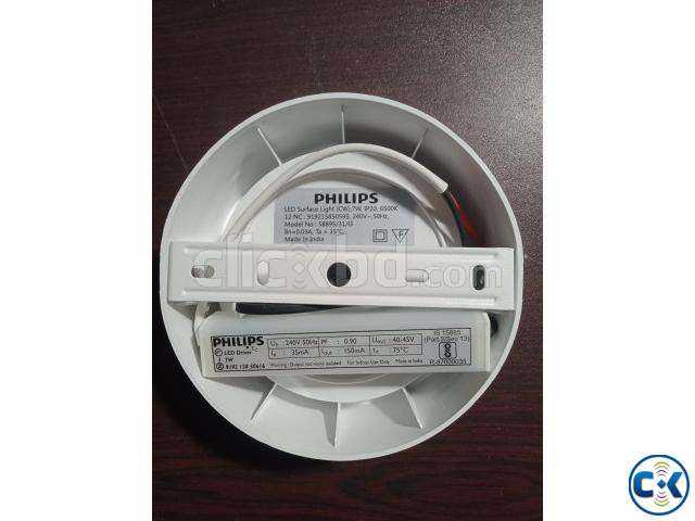 Philips 7W LED Panel Light Round Surface Type Day light large image 2
