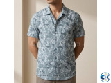 Pure Cotton Half Sleeve Print Shirt for Men s