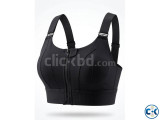 Front Zipper Sports Bra