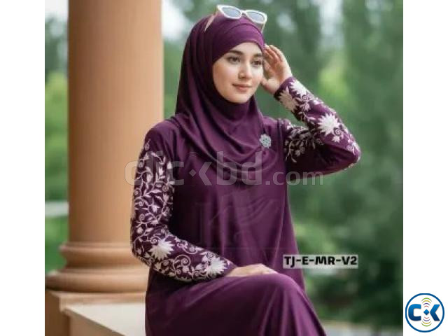 Tanjila V2 Borkha তানজিলা ভি২ বোরখা Embroidery Borkha large image 2