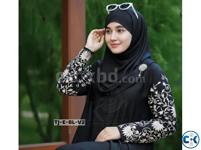 Tanjila V2 Borkha তানজিলা ভি২ বোরখা Embroidery Borkha large image 3
