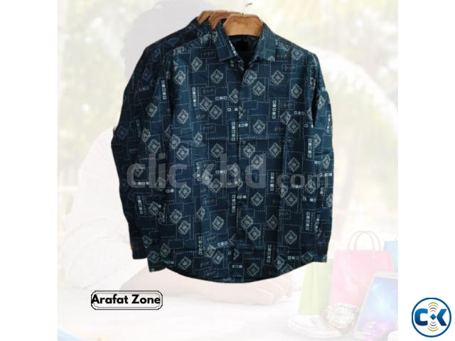Black Pure Cotton Full sleeve Shirt large image 1