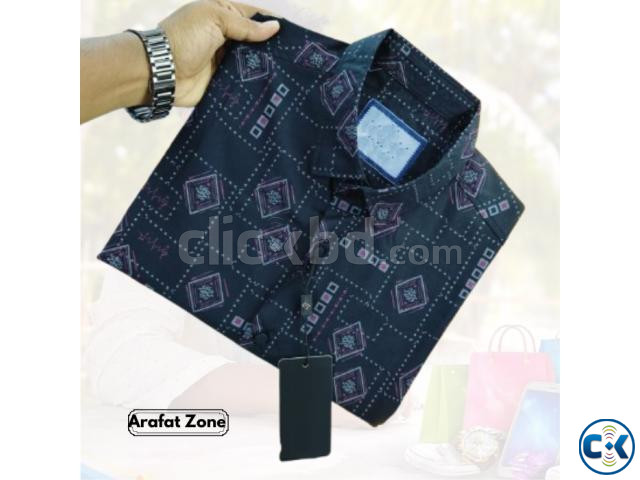Black Pure Cotton Full sleeve Shirt large image 4