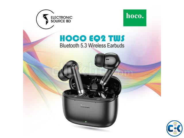 Hoco EQ2 True Wireless Premium Earbuds large image 1
