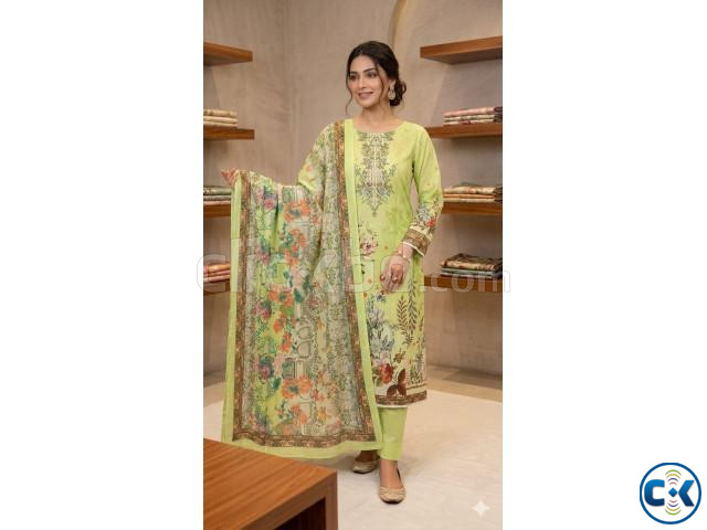 Pakistani Zam Zam Three Piece Unstitch large image 2