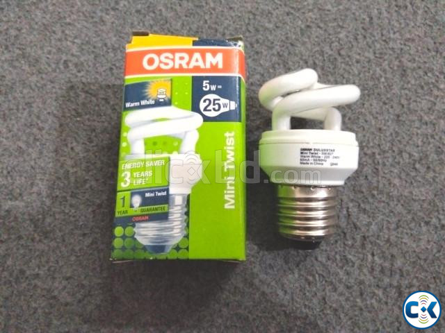 OSRAM 5W Energy Saving Lamp E27 5W 827 Warm Color large image 1