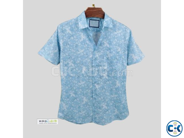 Pure Cotton Half Sleeve Print Shirt large image 3