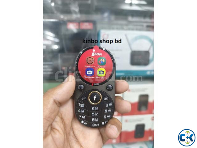 Icon i202 Magic Mobile Round Display Black With Cover large image 2