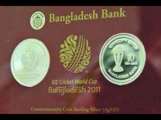 World Cup Bangladesh Cricket Silver coin