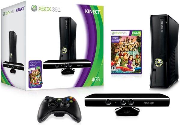 XBOX 360 slim with Kinect large image 0