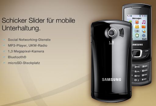 Samsung E2550 Monte Slider BRAND NEW NSR  large image 3