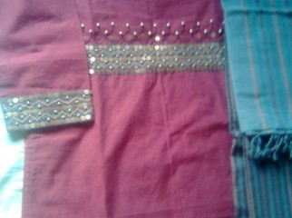 TAT Salwar Kameez with Hand Stitch .