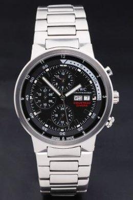 IWC Schaffhausen Aquatimer Silver Case Black Dial large image 0