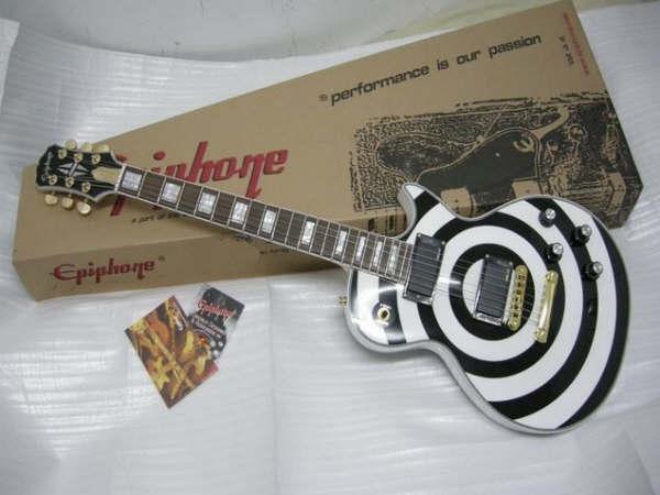 Epiphone Zakk Wylde Bulls Eye Les Paul White large image 0