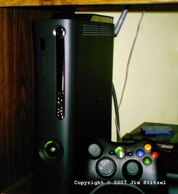 Xbox 360 Elite 120 GB no red eye problem black  large image 0