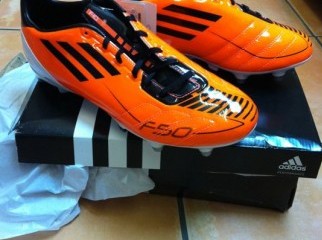 ADIDAS F50 WARNING ORANGE BLACK WHITE