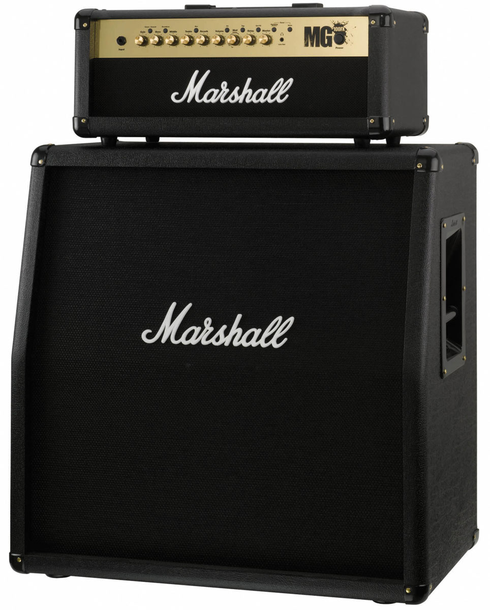Marshall MG100HFX with modified cabinet large image 0