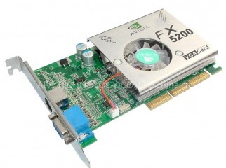 Nvidia geforce fx 5200 256 mb agp express