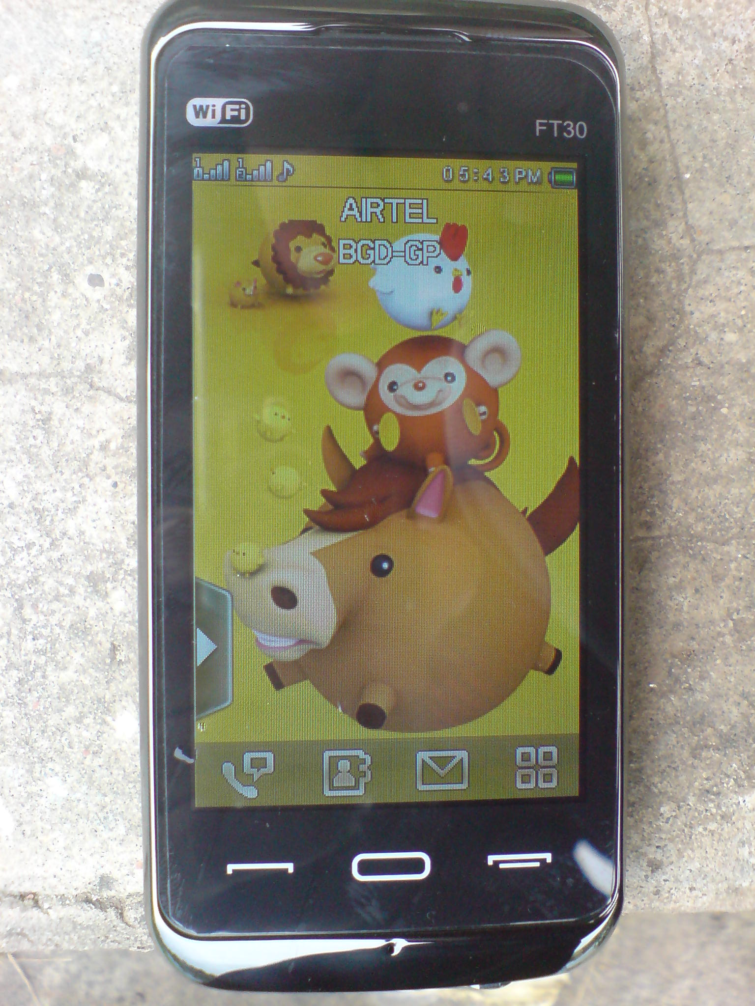 touchscreen phone in chip price ft30  large image 0