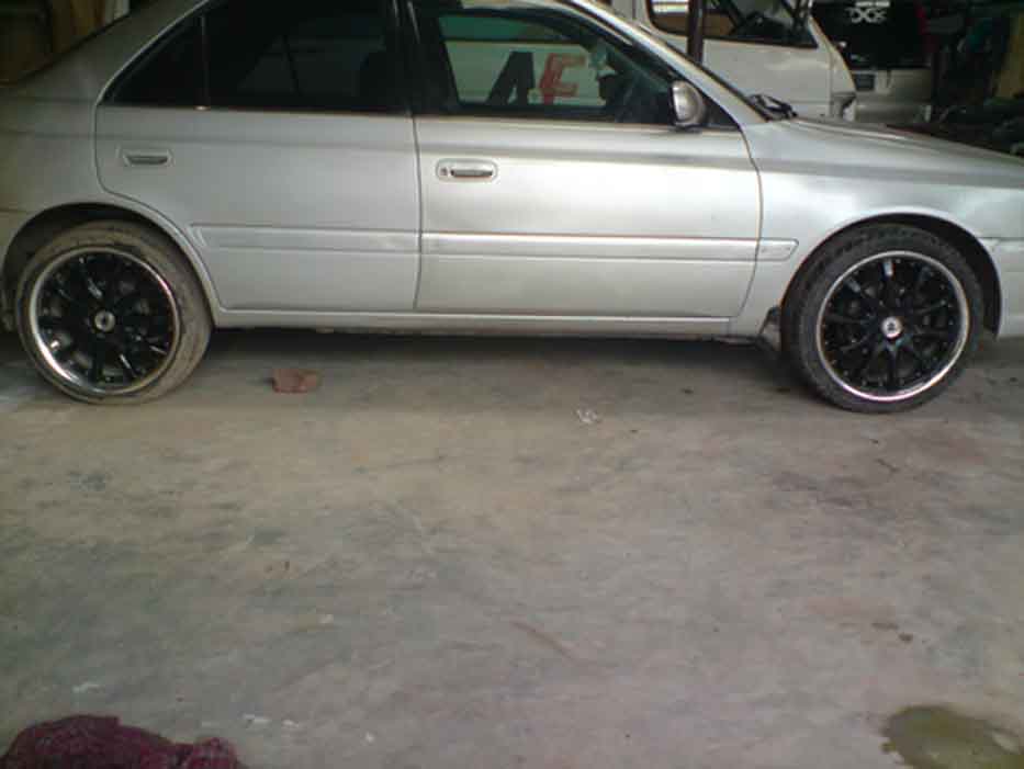 18 original Japanes RIMS from WORKS with tyres. gud conditi large image 0