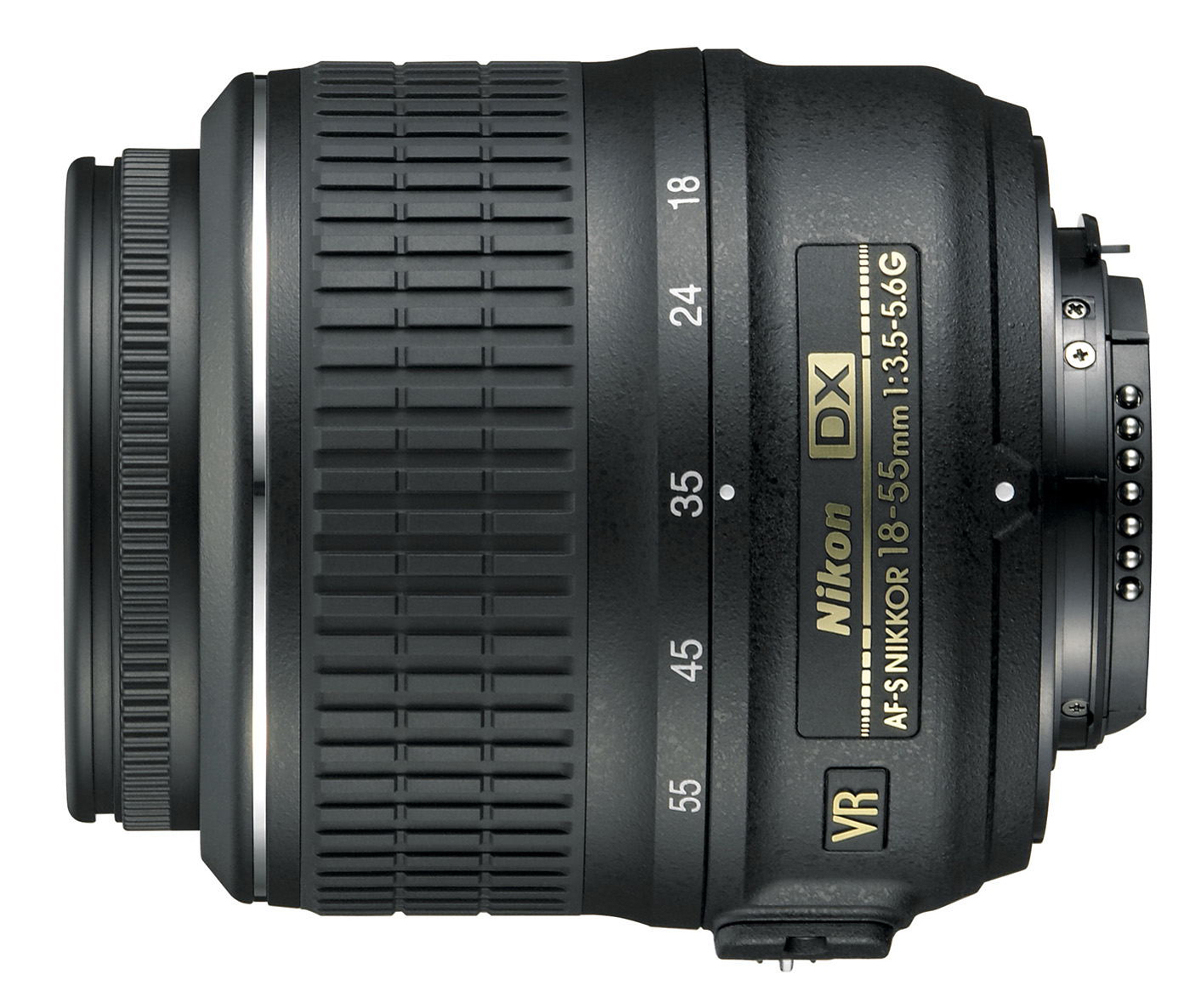 nikon 18-55mm vr lens with digieye 58mm wide converter 0.45x large image 1