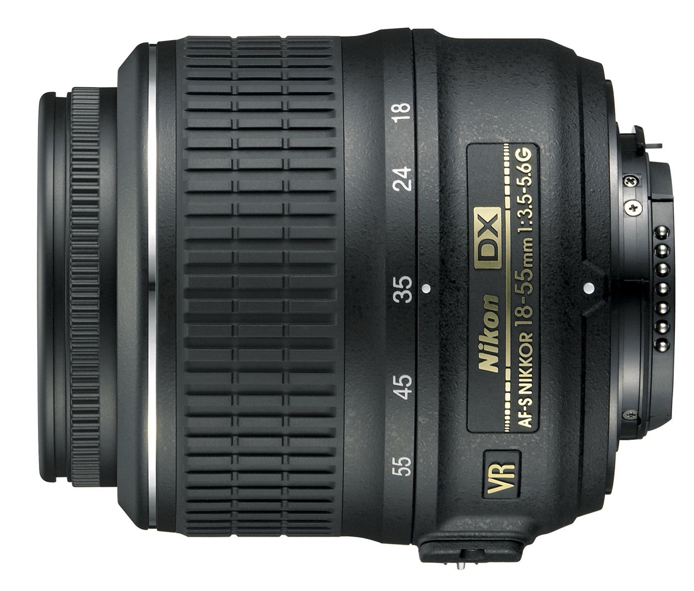 nikon 18-55mm vr lens with digieye 58mm wide converter 0.45x large image 1