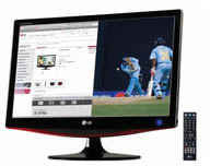 Lg 21.5 Widescreen Full HD LCDTV Monitor large image 0