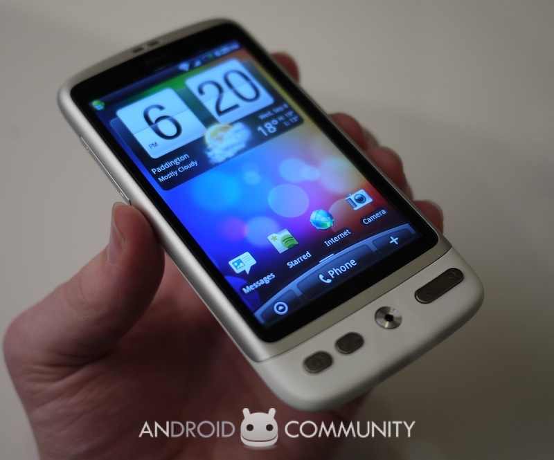 HTC Desire white white color .. new condition large image 1