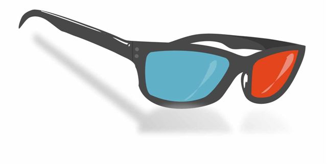 Red Blue 3D Dimensional 3 D Glasses large image 0