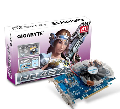 GIGABYTE ATI RADEON HD 4670 GRAPHICS CARD large image 0