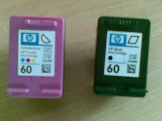 HP 60 cartridge black color 