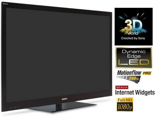 55 Sony Bravia NX-810 Motionflow 240Hz Built-in Wi-Fi large image 0