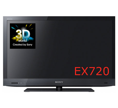Sony EX 720 KDL-55EX720. 55 inch 3D led large image 0