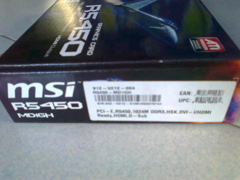 MSI Radeon R5450 1GB DDR3 large image 0