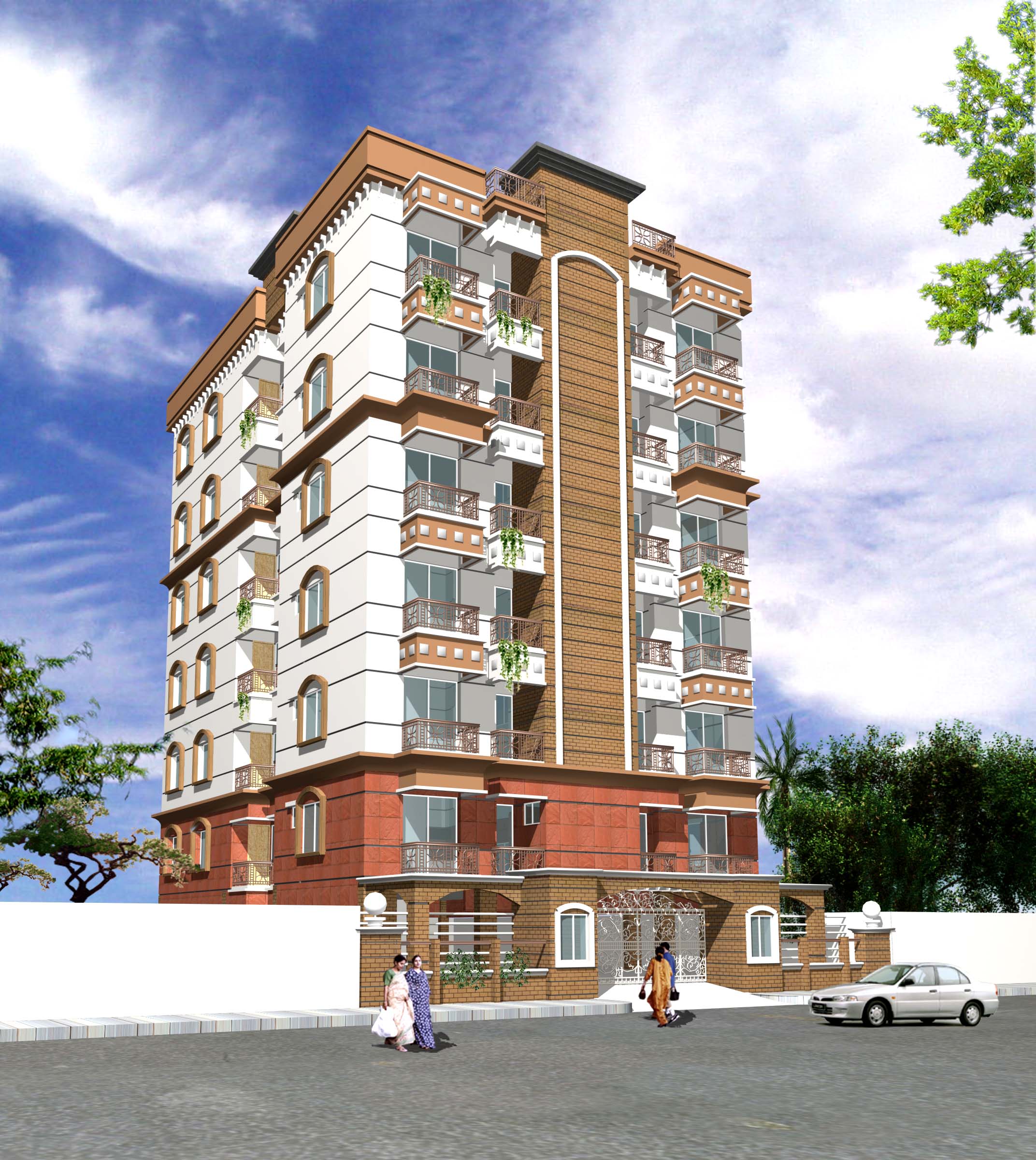 1300sft 3Bed uttara sec 4 beside mainroad large image 0