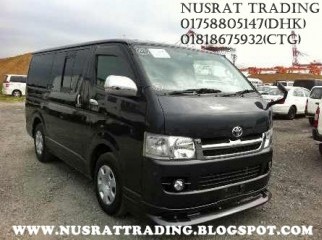 READY AT CTG PORT. HIACE SUPER GL 2008 BLACK COLOR 