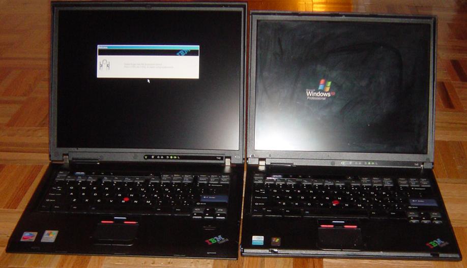 IBM Thinkpad T40. 1 year service warranty. Look like new. large image 0