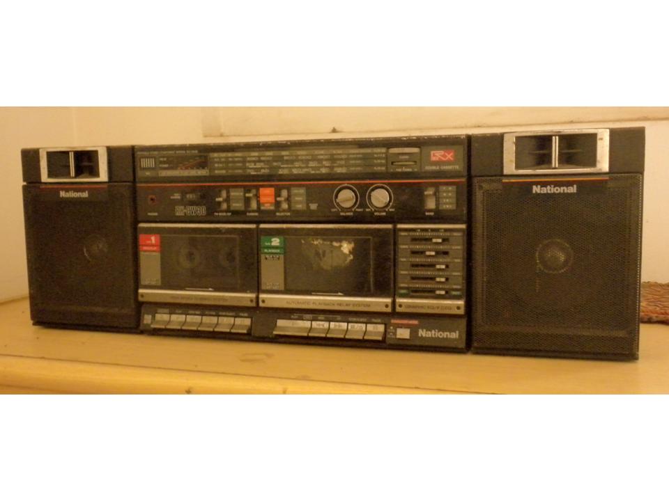 double deck cassette player large image 0